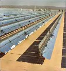 Photo of a solar thermal power plant in California.